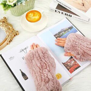 Fingerless Fur Gloves